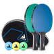 Набір для настільного тенісу Joola Duo Colorato 2 Bats 3 Balls (54914) - зображення 1