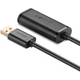 Дата кабель USB 2.0 AM to AF 15.0m Active black Ugreen (10323) - изображение 3