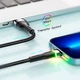 Дата кабель USB 2.0 AM to Lightning 2.0m 2.4A LED black Essager (EXCL-XCDA01) - зображення 7