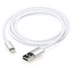 Дата кабель USB 2.0 AM to Lightning 1m nylon silver Vinga (VCPDCLNB1S) - зображення 6