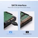 Кабель для передачі даних SATA 3 Data Cable 0.5m 90° corner US217 Black Ugreen (30797) - зображення 7