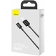 Дата кабель USB 2.0 AM to Lightning 1.0m 2.4A Superior Series Black Baseus (CALYS-A01) - изображение 3