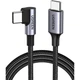 Дата кабель USB-C to USB-C 3.0m 60W US255 90-degree Angle Black Ugreen (80714) - изображение 1