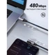 Дата кабель USB-C to USB-C 3.0m 60W US255 90-degree Angle Black Ugreen (80714) - изображение 4