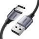 Дата кабель USB 2.0 AM to USB-C 1.0m US288 Aluminum Braid Black Ugreen (60126) - зображення 1