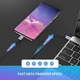Дата кабель USB-C to USB-C 1.0m US261 3A Alum. Braid Gray\Black Ugreen (50150) - изображение 3