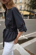 Поплінова сорочка сафарі Zara 8665/337 XS - изображение 3