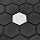 Самоклеющаяся алюминиевая плитка 300х300х3мм Чёрная мозаика SW-00001929 - изображение 5