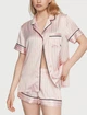 Сатиновая пижама Victoria's Secret Glazed Satin Short Pajama Set — Signature Stripe - Розовая полоска - XS - изображение 2