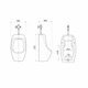 Писсуар подвесной Qtap Crow с краном-дозатором 390х330х660 White QT0588112HW - изображение 2