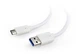 Кабель USB AM - Type-C, 1.8 м, белый, Cablexpert, 3A (CCP-USB3-AMCM-6-W) - зображення 1