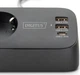 Мережевий подовжувач Digitus на 3 розетки з USB (2x USB-A + USB-C 30W), настільний, з кріпленням до столу, 1.5 м Black (DA-70625) - зображення 5