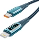 Дата кабель USB-C to Lightning 2.0m 20W Digital Display blue Essager (EXCTL-YDA03) - зображення 2