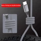 Кабель для зарядки и передачи данных (GLT5) 60W / 5A/ 480 Mbps / USB Type-C to USB Type-C / 5 метров / Серый - изображение 4