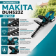 Аккумуляторный кусторез Makita DUH523Z 36 В с двумя аккумуляторами емкостью 5 А·ч, садовые ножницы для стрижки живой изгороди, декоративных кустарников, обрезки веток и ухода за садом - изображение 4