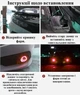 LED фари-прожектори Avtoaks з кільцевим підсвічуванням червоного кольору "Ангельські оченята" 2 шт. - зображення 7