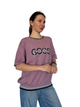 Женская футболка с надписью Pink Daisy Сиреневый 52-56 (2553) - изображение 2