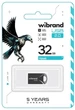 Флеш накопичувач USB 32Gb Wibrand Hawk, Black, USB 2.0 (WI2.0/HA32M1B) - зображення 2