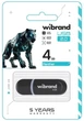 Флеш накопичувач USB 4Gb Wibrand Panther, Black, USB 2.0 (WI2.0/PA4P2B) - зображення 2