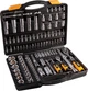 Набір інструментів MASTERTOOL PROFI ¼"&½" 111 шт 4-14 мм 10-32 мм CrV50BV30 телескопічна тріскачка 72T протиударний кейс 78-5112 - изображение 2