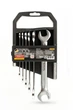Ключі ріжкові MASTERTOOL набір 6 шт (6-17 мм) 31CrV3 COLD FORGED DIN3110 70-1106 - зображення 1
