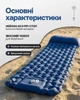 Туристический каремат надувной матрас с подушкой водонепроницаемый для кемпинга компактный быстрое надувание для отдыха и туризма - изображение 6