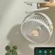 Портативний вентилятор на прищіпці акумуляторний гнучкий Mini Fan White - зображення 2