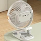 Портативний вентилятор на прищіпці акумуляторний гнучкий Mini Fan White - зображення 5