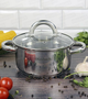 Каструля Ofenbach NB-100523 1.5л з нержавіючої сталі індукційна зі скляною кришкою 16см - зображення 8