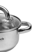 Каструля Ofenbach KM-100525 3л з нержавіючої сталі зі скляною кришкою 20см для індукції та газу - зображення 2