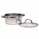 Каструля Ofenbach KM-100524 2л з нержавіючої сталі зі скляною кришкою 18см для індукції та газу - зображення 4