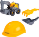 Набір Dickie Toys Tough Excavator Playset Екскаватор Volvo з шоломом 26 см 203729016 (4006333100741) - зображення 2