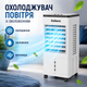 Напольный кондиционер охладитель воздуха Daikens 10 л Мобильный кулер с увлажнением, вентиляцией и пультом ДУ - изображение 1