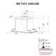Витяжка кухонна Perfelli BIS 7633 I 1000 LED - зображення 5