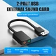 Звукова плата Vention Audio USB 2х3,5 мм jack 0.15m (CDYB0) - зображення 2
