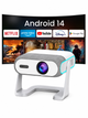 Проектор для фильмов XNANO NEW HA116 4K проэктор с Android 14 автофокусом LCD 300 ANSI 720P Bluetooth голосовым управлением пультом ДУ - изображение 2