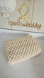 Плюшевый плед Chickabiddy, бежевая пряжа, 85х85 см, ручное плетение - изображение 1