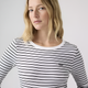 Жіночий лонгслів Levi's (199454022314) Hayes Long Sleeve T-shirt M білий з чорним - зображення 2