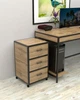 Мобильная офисная тумба в стиле лофт EcoLoft Венген Мерит DSP-1492-1 Дуб Аппалачи - изображение 1