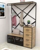 Вешалка в стиле лофт EcoLoft Белларо DSP-1493-1 Дуб Аппалачи - изображение 3