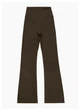 Спортивні жіночі легінси-кльош Flare з бразильським пуш-ап ефектом Bell Bottoms Leggings Premium для фітнесу та йоги L Коричневі (Flare94ChocoL) - зображення 15