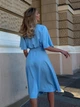 Платье Jadone Fashion Талий XS-S голубой - изображение 6