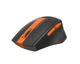 Миша бездротова A4Tech Fstyler FG30S (Orange), безшумна, USB, колір чорний+помаранчевий - изображение 4