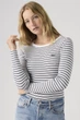 Лонгслив Levi's 42(S) Белый-полоска (149395) - изображение 1