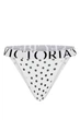Трусики слип Victoria's Secret 3(M) Белый в горох (149463) - изображение 2