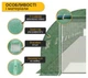 Посилена садова теплиця парник LEOBRO Garden 36м2 Green Mosquito Door (LB-G129-GRN) (LEO_LB-G129-GRN) - изображение 4