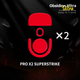 Глайди для мишки X-Raypad Obsidian Ultra Skates для Logitech G Pro X Superlight 2/ PRO X2 Superstrike - зображення 1