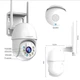 Уличная поворотная IP-камера Lenovo 5MP Wi-Fi – смарт-камера с зумом, ночным видением и AI-обнаружением движения - изображение 3