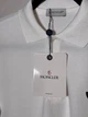 Чоловіча футболка поло MONCLER Black Logo Cotton Piquet Polo Shirt біла розмір XL (MC13001.6XL) - зображення 5