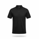 Чоловіча футболка поло в стилі BOSS Logo-Embroidered Cotton Polo Shirt чорна розмір L (HB13001.2L) - зображення 1